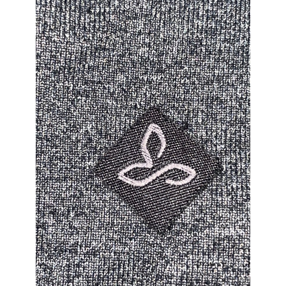 Prana Womens Charcoal Gray Heathered Leggings Size M Contrast Stitch Yoga Pants - Picture 5 of 9